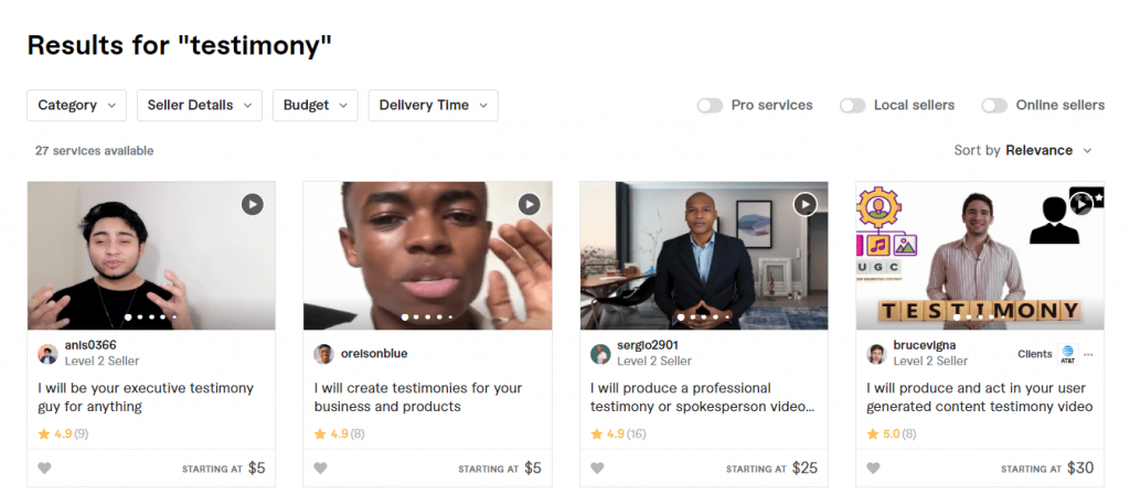fiverr gigs